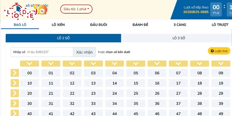 Chọn chế độ chơi lô đề siêu tốc phù hợp